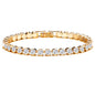 14k Gold Filled Tennis Bracelet 3mm 4mm Cubic Zirconia Classic Tennis Link Bracelets For Women Girls - Katana's Karats