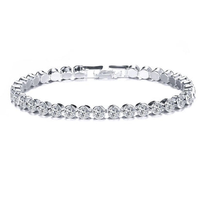 14k Gold Filled Tennis Bracelet 3mm 4mm Cubic Zirconia Classic Tennis Link Bracelets For Women Girls - Katana's Karats