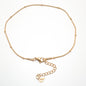 304 Stainless Steel Anklet For Women Gold Color Round Chain Anklet Leg Bracelets on the leg Jewelry Women Accessories, 1 Piece