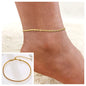 Stainless Steel Chain Anklet  for Women Girls Multi-layer Beach Ankle Bracelet Foot Link Chains Adjsutable