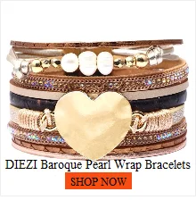 DIEZI Korean Luxury Crystal Bracelet For Women Wedding Gift Gold Silver Color Metal Roman Chain Bracelets Bangles Jewelry