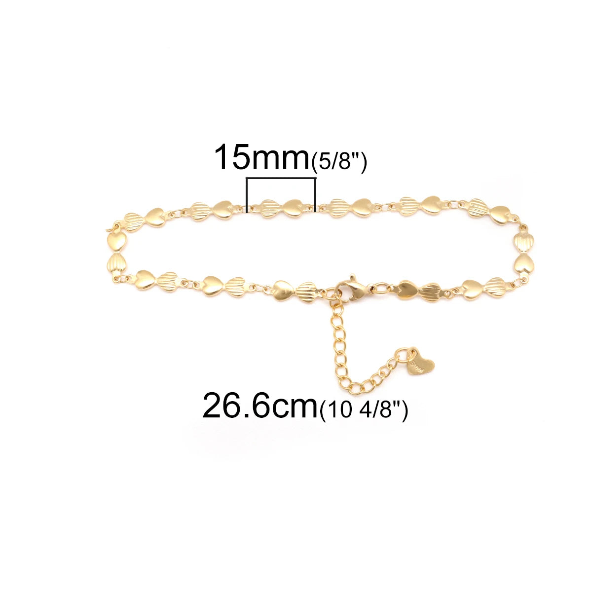 304 Stainless Steel Anklet For Women Gold Color Round Chain Anklet Leg Bracelets on the leg Jewelry Women Accessories, 1 Piece