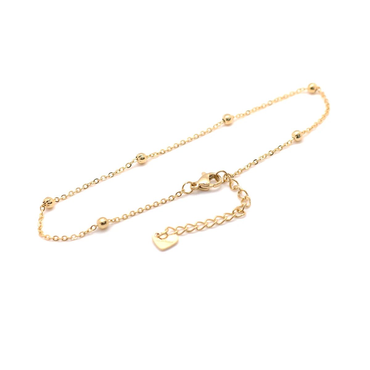 304 Stainless Steel Anklet Gold Color Round Chain Anklet Bracelet on the leg Jewelry Gift For Women Foot Jewelry Cool, 1 Piece