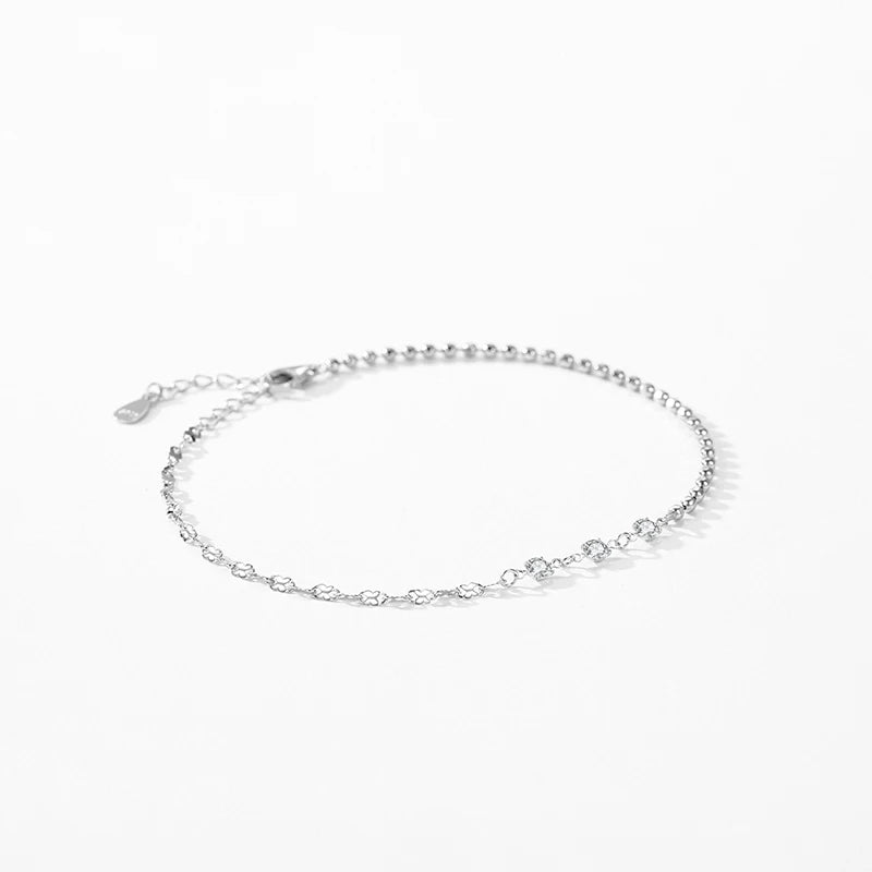 Ailmay 100% 925 Sterling Silver Classic Simple Zircon Stackable Chain Link Bracelets For Women Engagement Wedding Fine Jewelry