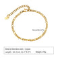 Women Paperclip Chain Bracelet,18K Gold Plated Stainless Steel Adjustable Chain Bracelet,Chunky Stackable Layered Jewelry