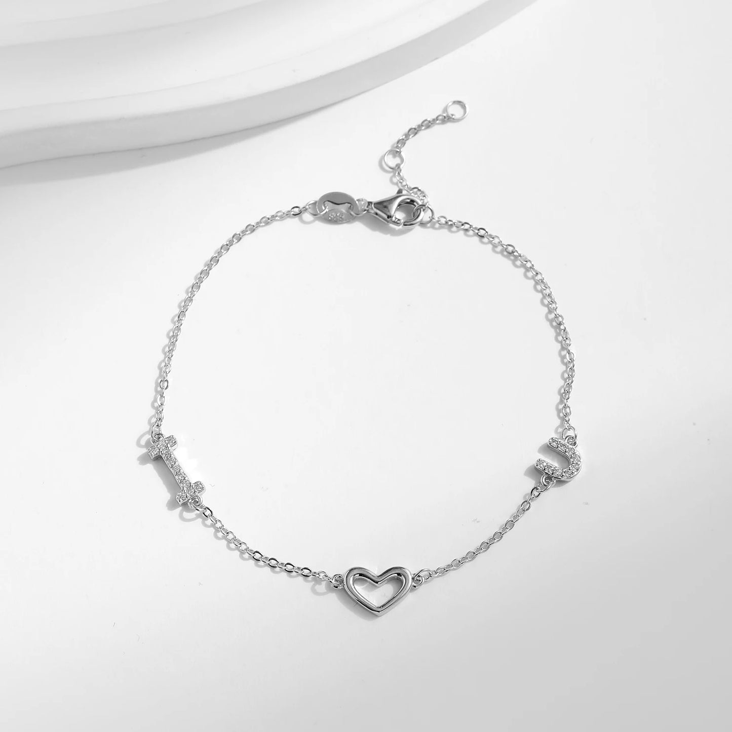 MODIAN Romantic Love Bracelet 925 Sterling Silver Hearts Sweet Bracelets For Women Female Wedding Anniversary Fine Jewelry