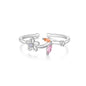 ROXI 925 Sterling Silver Open Ring Luxury Purple Zircon Finger Rings For Women Engagement Weddings Party Jewelry anillos