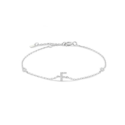 ANDYWEN 925 Sterling Silver Initial 26 Letters Alphabet Monogram Gold Name Bracelet Crystal CZ Zircon 2021 Fashionable Jewelry